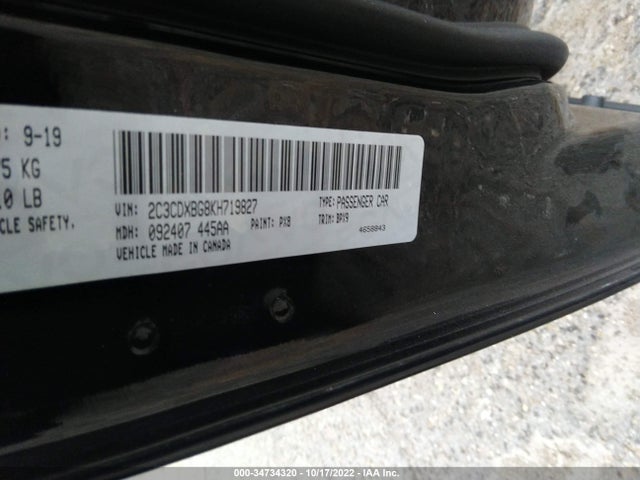 Dodge Charger Sxt 2019 2C3CDXBG8KH719827 Image 10