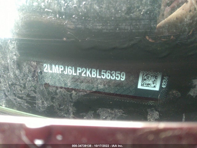 2019 Lincoln Nautilus, VIN: 2LMPJ6LP2KBL56359