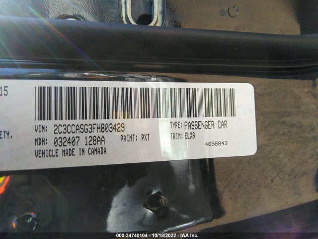 2015 Chrysler 300, VIN: 2C3CCASG3FH803429