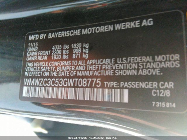 WMWZC3C53GWT08775 Mini Cooper Countryman S