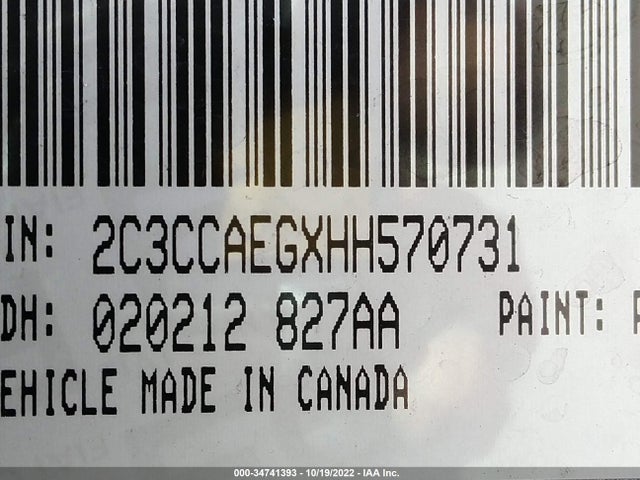 2C3CCAEGXHH570731 Chrysler 300 300c