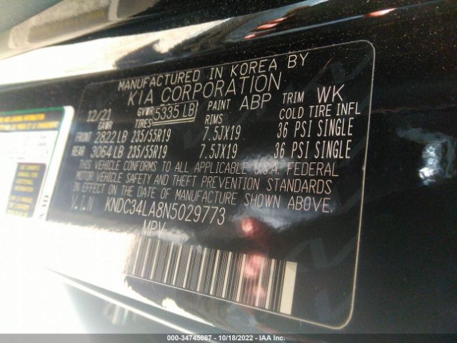KNDC34LA8N5029773 KIA Ev6 Wind