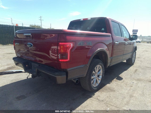 2016 FORD F-150 XLT/XL/LARIAT/PLATINUM VIN: 1FTEW1EG8GFD55179