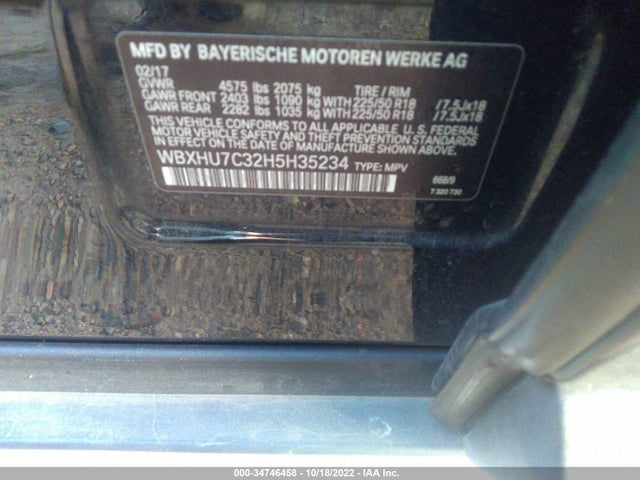 BMW X1 Sdrive28i 2017 WBXHU7C32H5H35234 Image 9