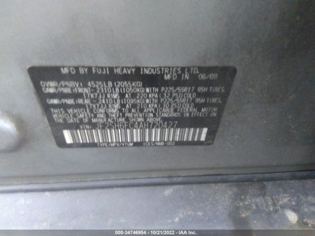 JF2SH6FC4AH720427 Subaru Forester 2.5xt Limited