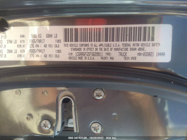 RAM 1500 Tradesman 2015 1C6RR6FG5FS629911 Image 14