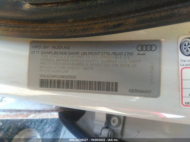 Audi A6 Premium Plus 2018 WAUG3AFC4JN020508 Image 9