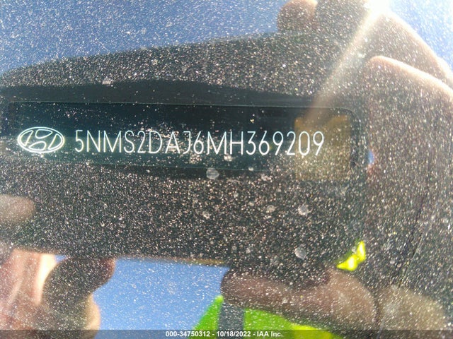 2021 HYUNDAI SANTA FE SEL VIN: 5NMS2DAJ6MH369209