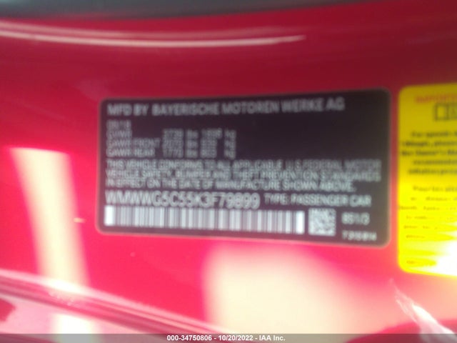 WMWWG5C55K3F79899 Mini Convertible Cooper