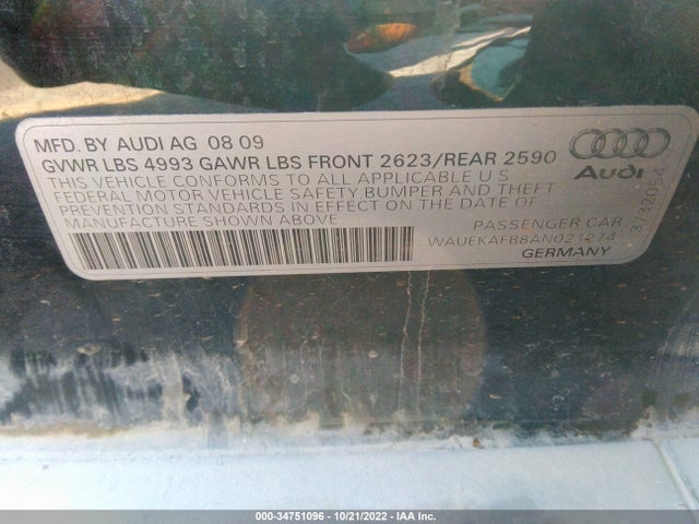 Audi A6 2010 WAUEKAFB8AN021274 Image 10