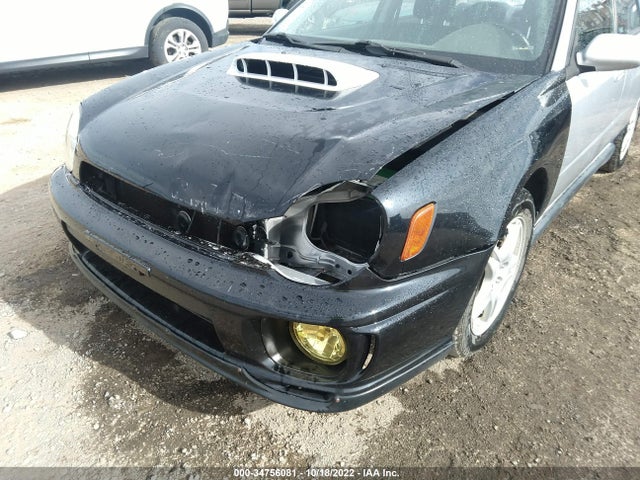 2002 SUBARU IMPREZA SEDAN WRX VIN: JF1GD29682G510439