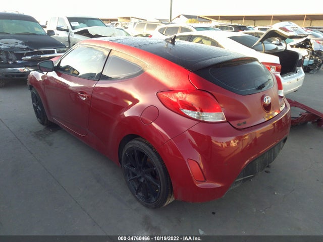 2013 HYUNDAI VELOSTER W/BLACK INT VIN: KMHTC6ADXDU096562
