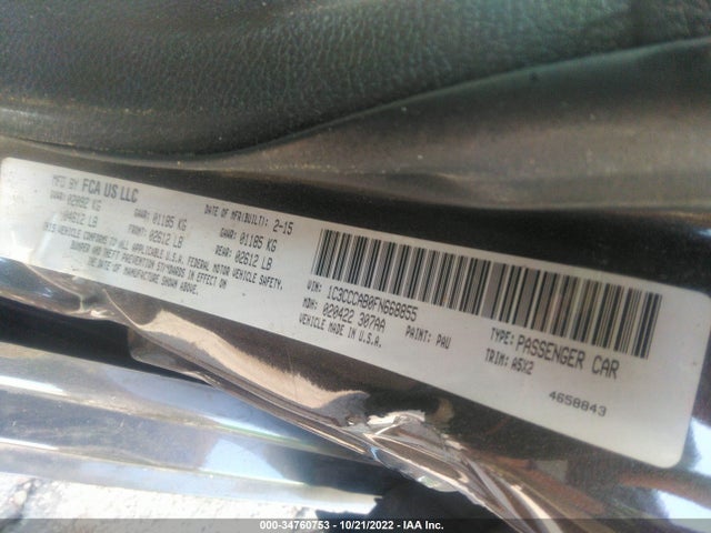 1C3CCCAB0FN668855 Chrysler 200 Limited