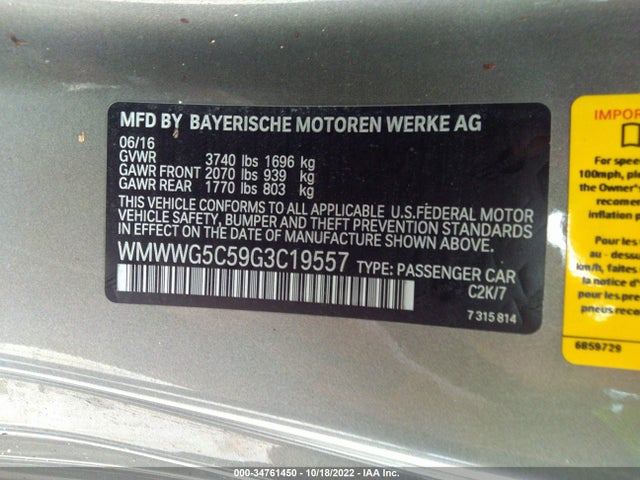 Mini COOPER CONVERTIBLE 2016 WMWWG5C59G3C19557 Image 9