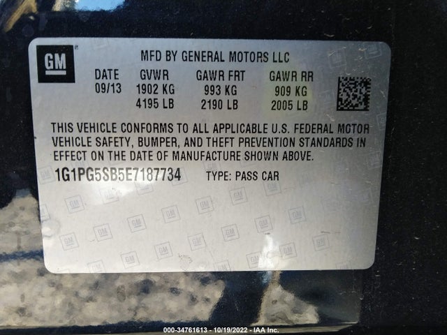 Chevrolet CRUZE LTZ 2014 1G1PG5SB5E7187734 Image 10