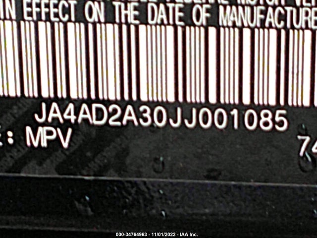 JA4AD2A30JJ001085 Mitsubishi Outlander Es