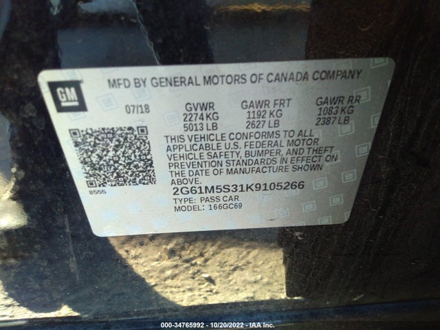 Cadillac XTS LUXURY 2019 2G61M5S31K9105266 Image 9