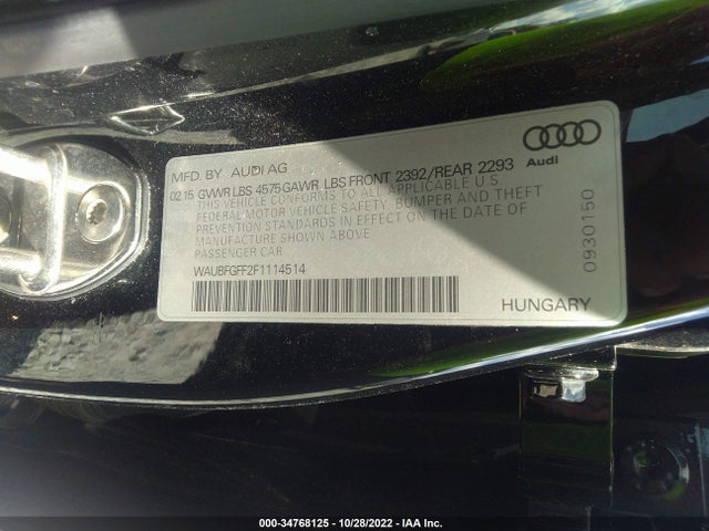 WAUBFGFF2F1114514 Audi S3/a3 2.0t Premium