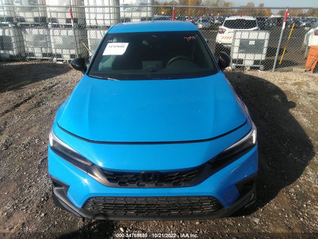 2022 HONDA CIVIC HATCHBACK SPORT VIN: 19XFL2H82NE017095