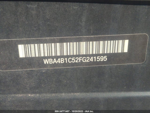 2015 BMW 4 Series, VIN: WBA4B1C52FG241595