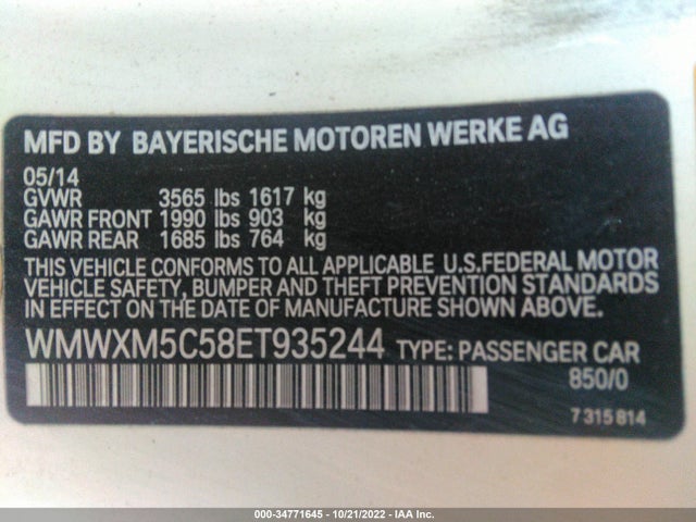 Mini COOPER HARDTOP 2014 WMWXM5C58ET935244 Image 12