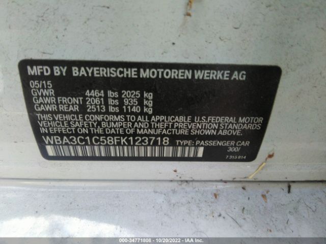 WBA3C1C58FK123718 BMW 3 Series 328i