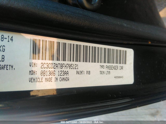 Dodge Challenger R/t 2015 2C3CDZAT8FH705121 Image 9