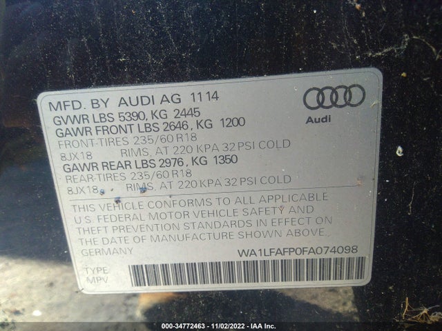 WA1LFAFP0FA074098 Audi Q5 Premium Plus