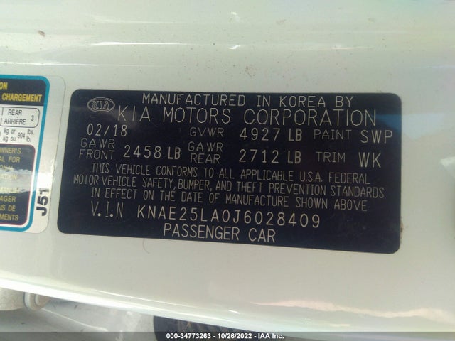 2018 Kia Stinger, VIN: KNAE25LA0J6028409