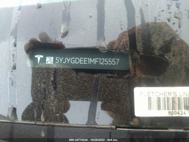 Tesla Model Y Long Range 2021 5YJYGDEE1MF125557 Image 10