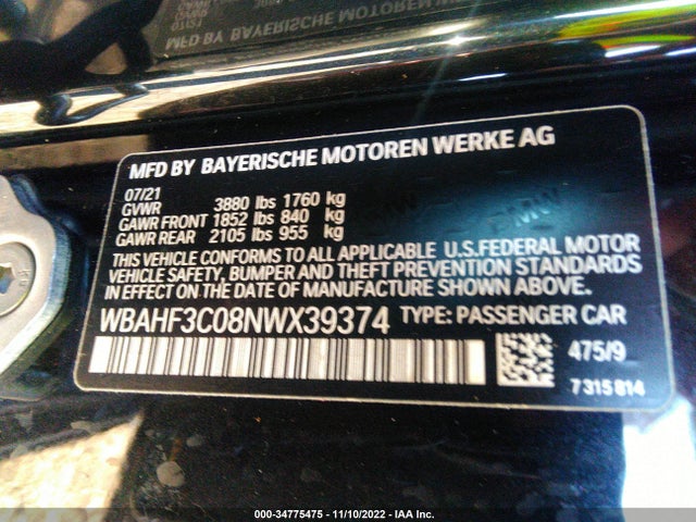 BMW Z4 Sdrive30i 2022 WBAHF3C08NWX39374 Image 10