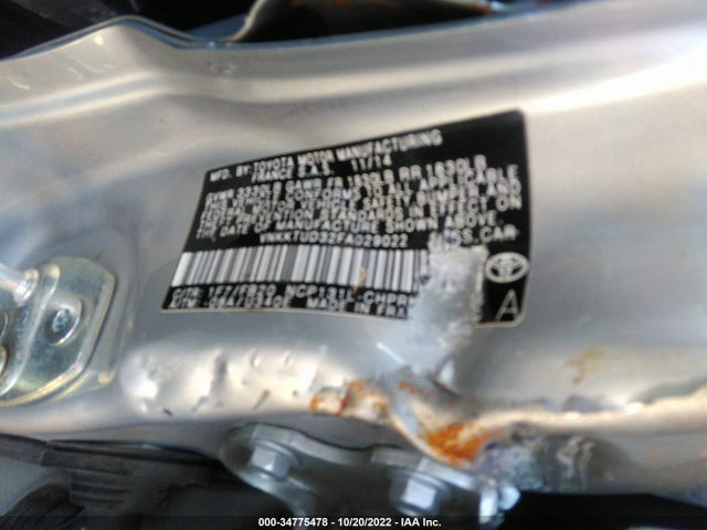 Toyota Yaris L/se/le 2015 VNKKTUD32FA029022 Image 9