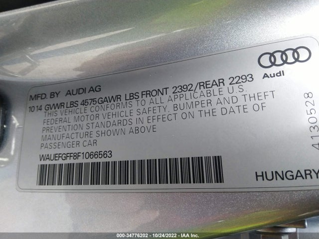 WAUEFGFF8F1066563 Audi A3 2.0t Premium Plus