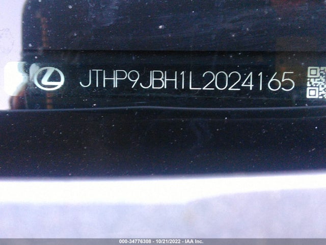 2020 Lexus UX, VIN: JTHP9JBH1L2024165