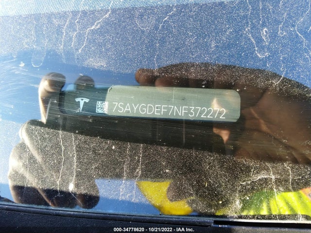 Tesla Model Y 2022 7SAYGDEF7NF372272 Image 9