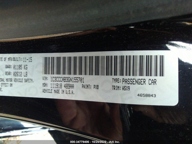 Chrysler 200 Limited 2016 1C3CCCAB3GN155701 Image 9
