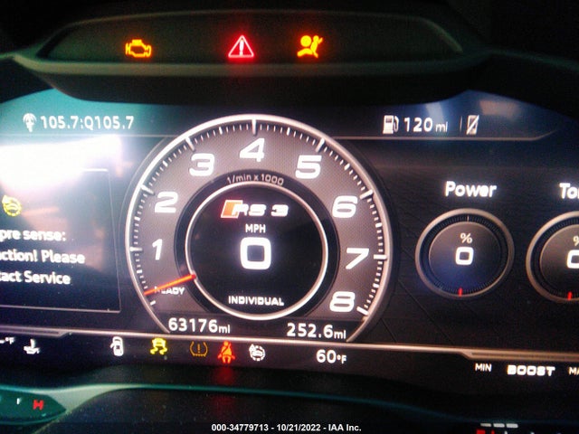 2018 Audi RS 3, VIN: WUABWGFF3J1907657