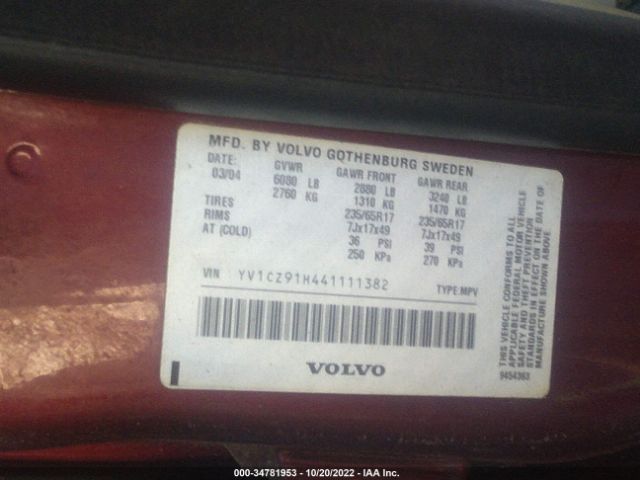 YV1CZ91H441111382 Volvo XC90