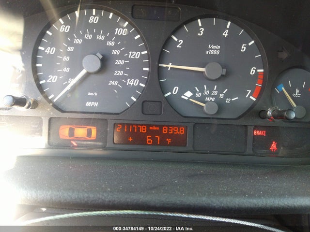 2000 BMW 3 SERIES 328CI VIN: WBABM5349YJP03320