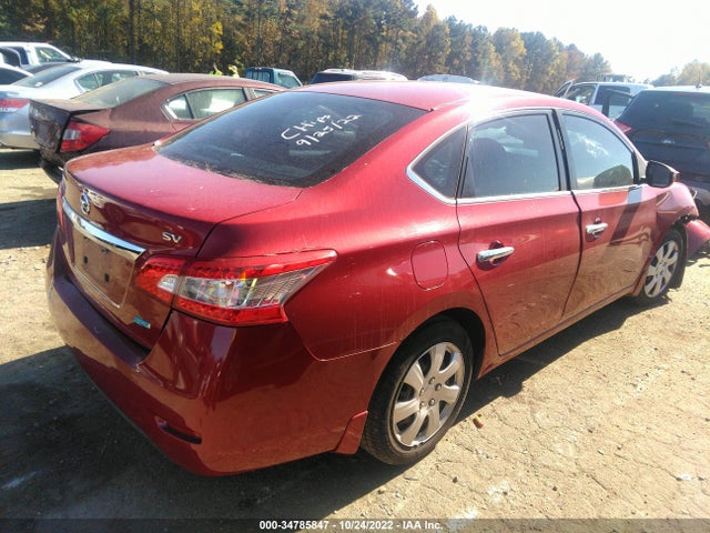 2014 NISSAN SENTRA S/FE+ S/SV/FE+ SV/SR/SL VIN: 3N1AB7AP7EL638536