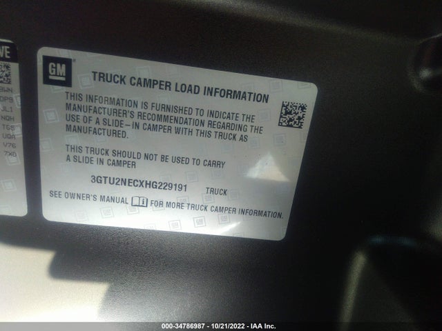 GMC Sierra 1500 Slt 2017 3GTU2NECXHG229191 Image 9