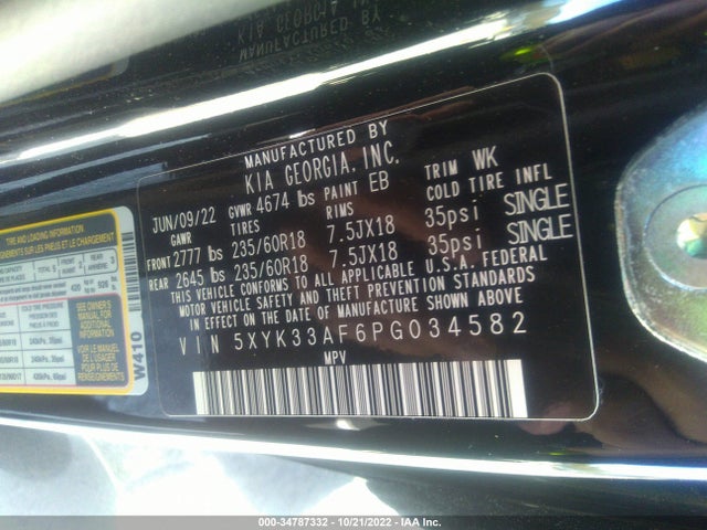 2023 Kia Sportage, VIN: 5XYK33AF6PG034582
