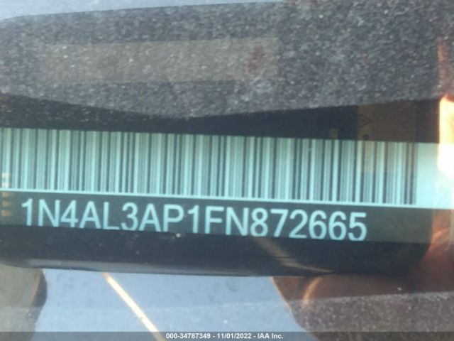 1N4AL3AP1FN872665 Nissan Altima 2.5 Sl