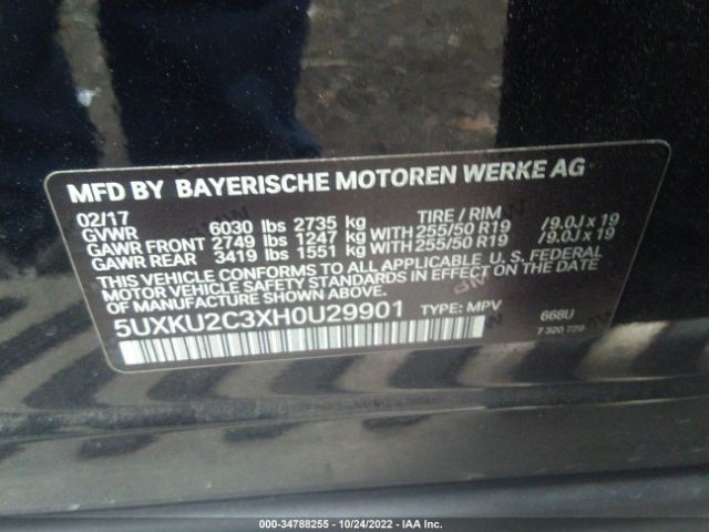 5UXKU2C3XH0U29901 BMW X6 Xdrive35i