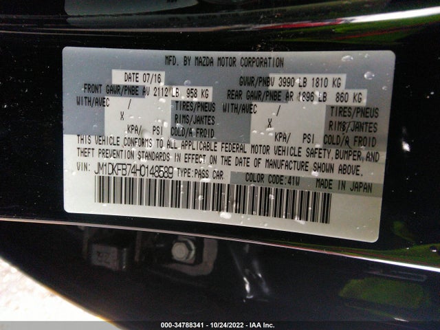 2017 Mazda CX-3, VIN: JM1DKFB74H0148589