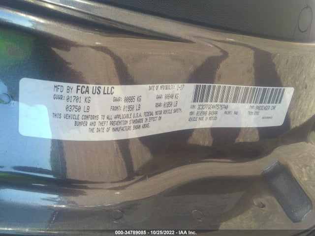 2017 Fiat 500e, VIN: 3C3CFFGE4HT575740
