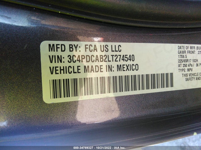 Dodge Journey Se Value 2020 3C4PDCAB2LT274540 Image 9