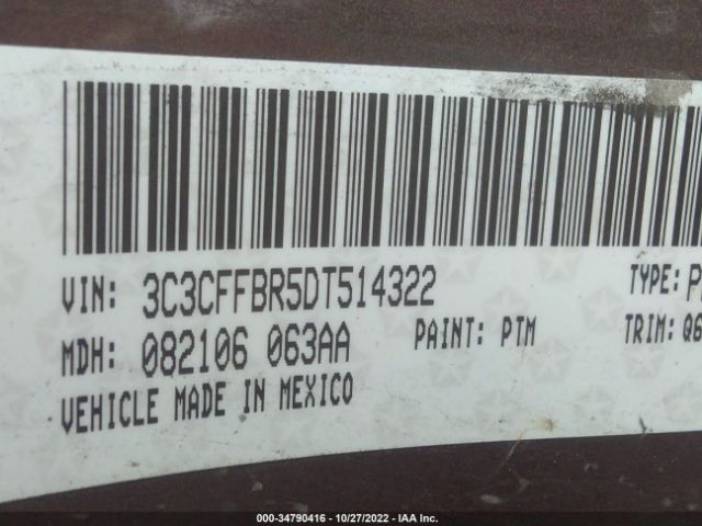 3C3CFFBR5DT514322 Fiat 500