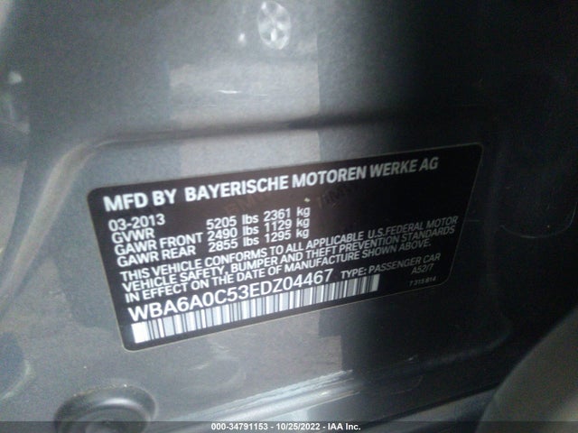 2014 BMW 6 Series, VIN: WBA6A0C53EDZ04467