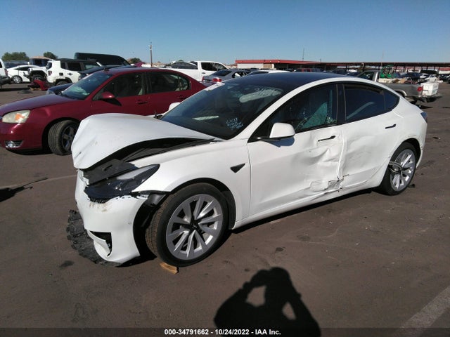 Tesla Model 3 Long Range 2022 5YJ3E1EB8NF278619 Image 2